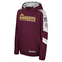 Sweat à capuche camouflage numérique Cyclone pour jeunes Colosseum Maroon Minnesota Golden Gophers OHT