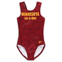 Youth Maroon Minnesota Golden Gophers Spirit Leotard