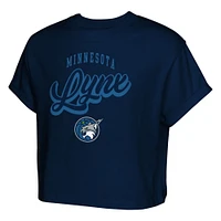Girls Youth  Navy Minnesota Lynx City Pennant Cropped T-Shirt