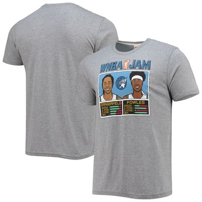 Men's Homage Dangerfield & Fowles Gray Minnesota Lynx Jam T-Shirt