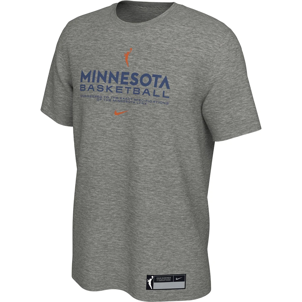 Men's Nike Gray Minnesota Lynx On-Court Legend Essential Practice Performance T-Shirt