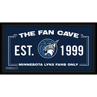 Minnesota Lynx Framed 10" x 20" Fan Cave Collage