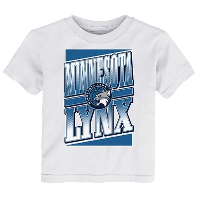 T-shirt blanc pour tout-petits, équipe des Minnesota Lynx