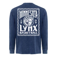 Unisex Sportiqe  Blue Minnesota Lynx Rock & Roll Collection Bono Mineral Wash Premium Long Sleeve T-Shirt