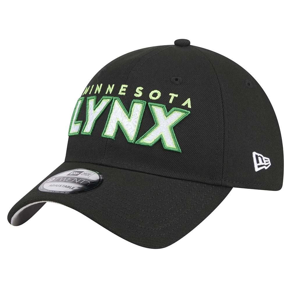 Unisex New Era Black Minnesota Lynx Rebel Series 9TWENTY Adjustable Hat