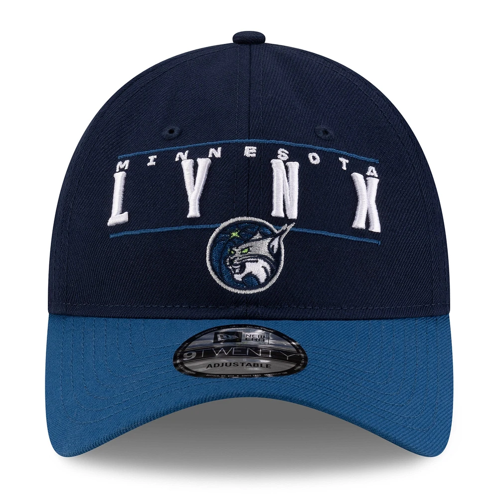 Unisex New Era Navy/Blue Minnesota Lynx 2025 WNBA Draft 9TWENTY Adjustable Hat