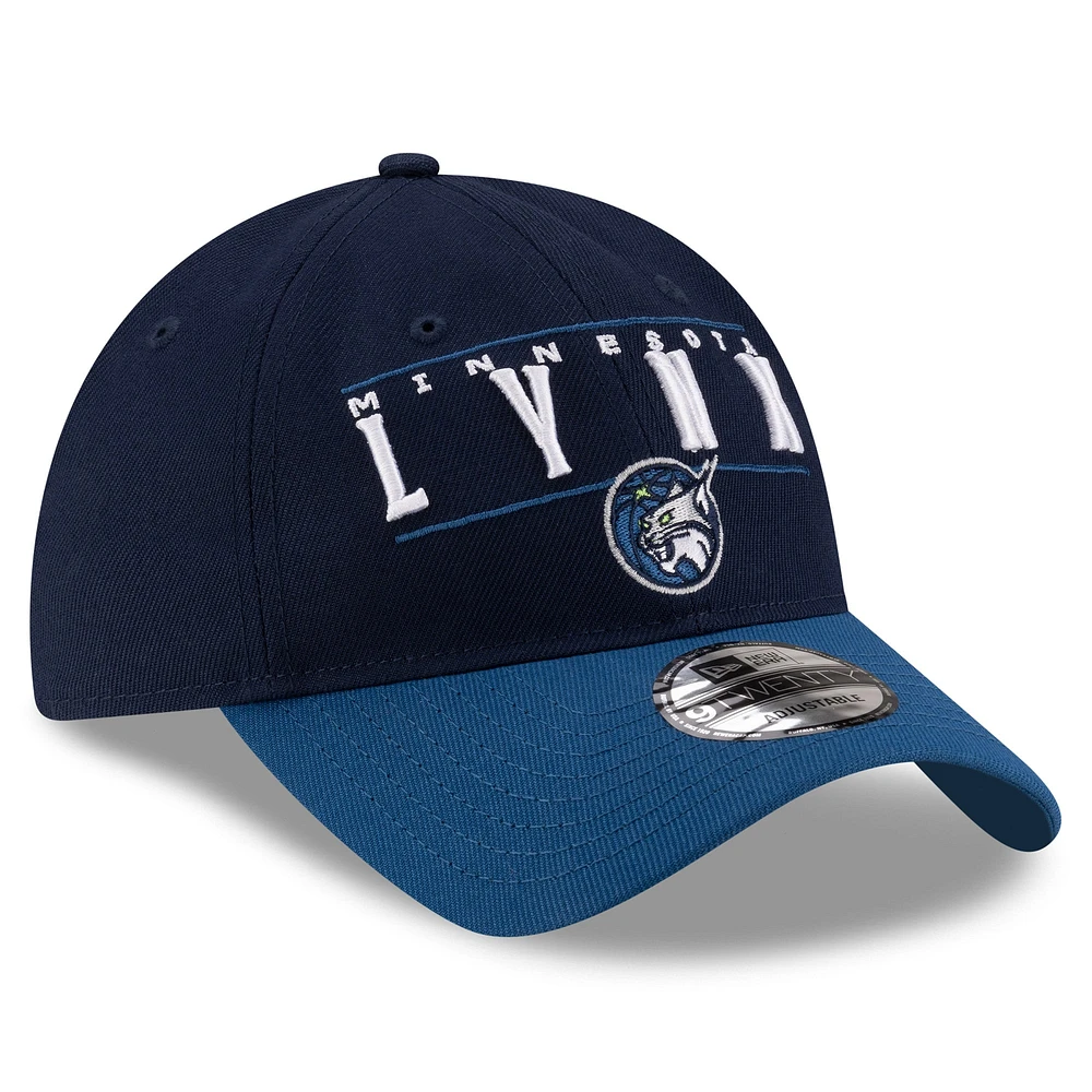Unisex New Era Navy/Blue Minnesota Lynx 2025 WNBA Draft 9TWENTY Adjustable Hat