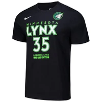 T-shirt unisexe Nike Alissa Pili noir Minnesota Lynx 2024 WNBA Draft nom et numéro