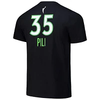 T-shirt unisexe Nike Alissa Pili noir Minnesota Lynx 2024 WNBA Draft nom et numéro