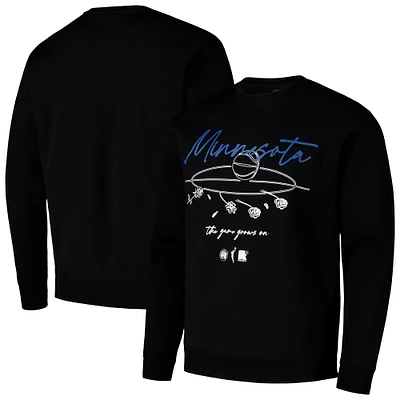 Sweat-shirt unisexe round21 noir Minnesota Lynx Bloom Pullover Crew