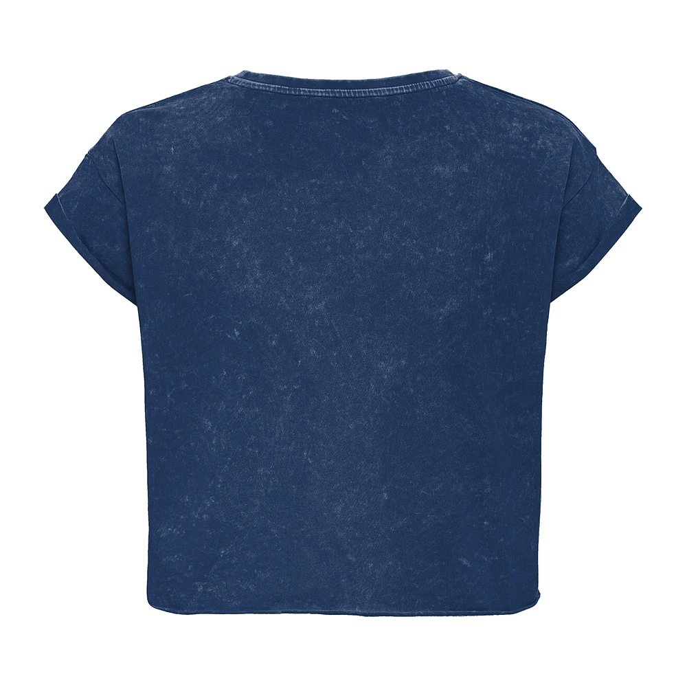 Unisex Sportiqe  Blue Minnesota Lynx Rock & Roll Collection Gwen Mineral Wash Cropped T-Shirt