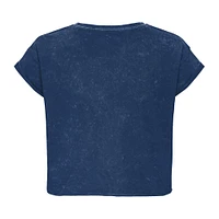 Unisex Sportiqe  Blue Minnesota Lynx Rock & Roll Collection Gwen Mineral Wash Cropped T-Shirt