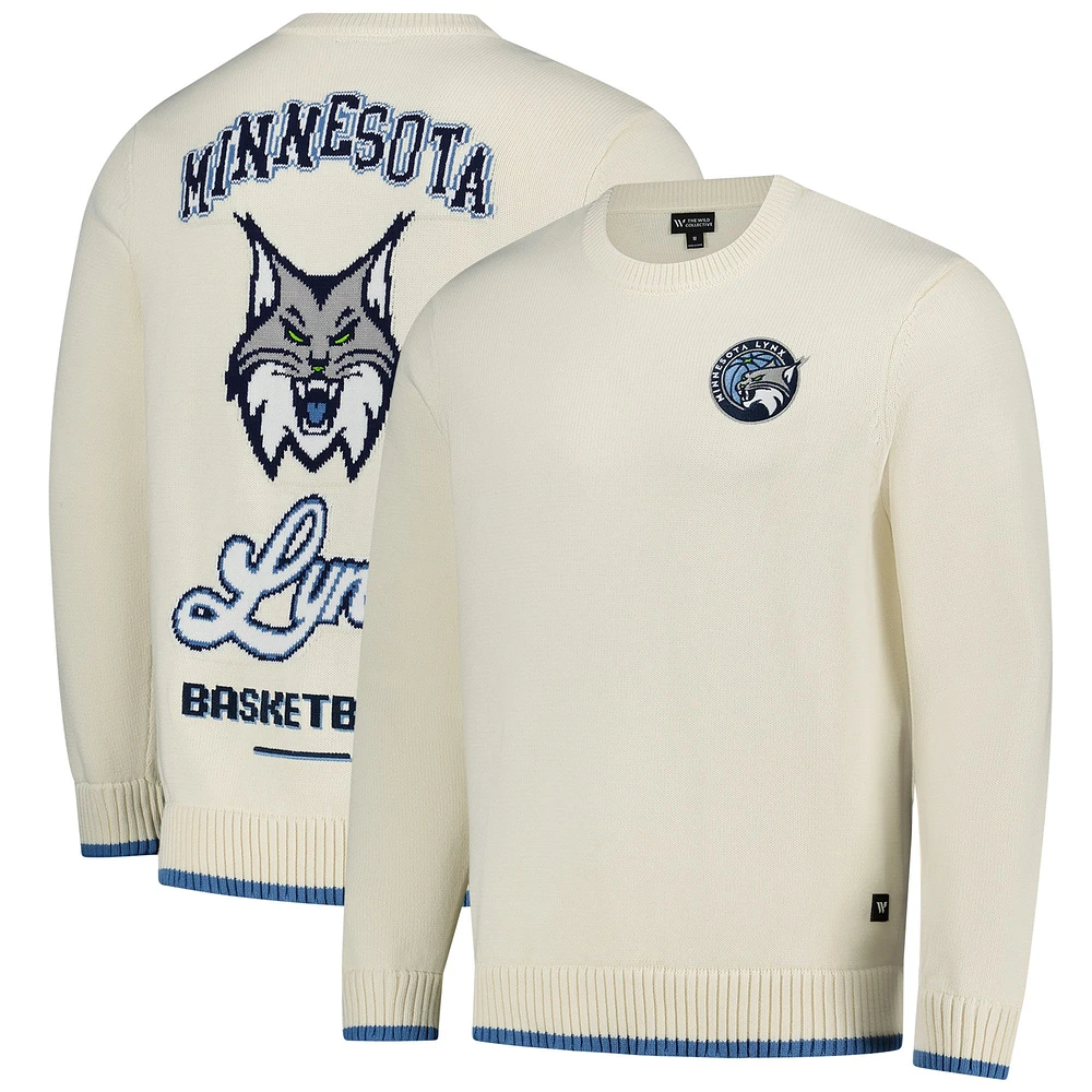 Pull unisexe en jacquard Minnesota Lynx crème de The Wild Collective