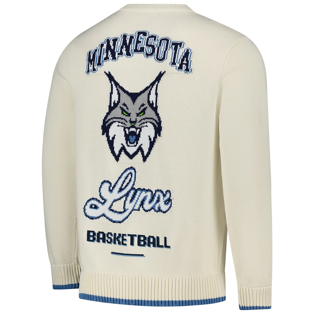 Pull unisexe en jacquard Minnesota Lynx crème de The Wild Collective
