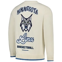 Pull unisexe en jacquard Minnesota Lynx crème de The Wild Collective