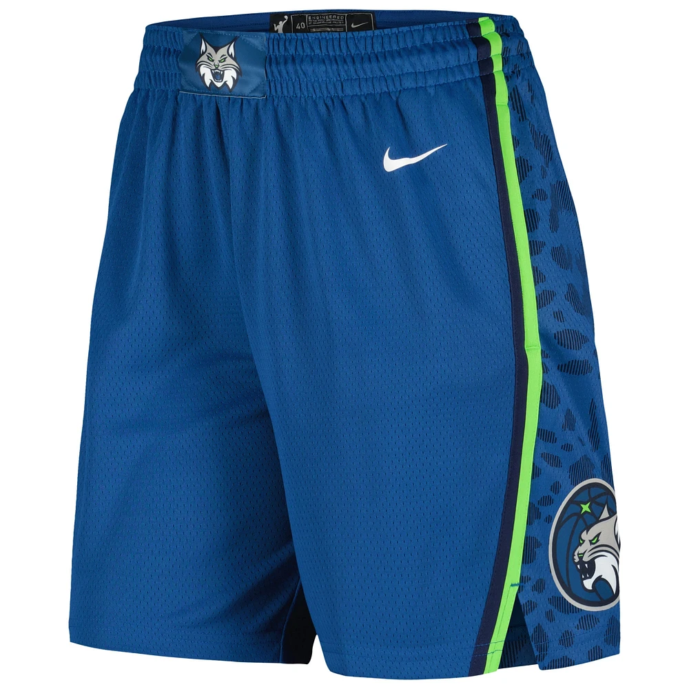 Short Nike Minnesota Lynx On-Court Victory Performance pour femme, bleu, bleu