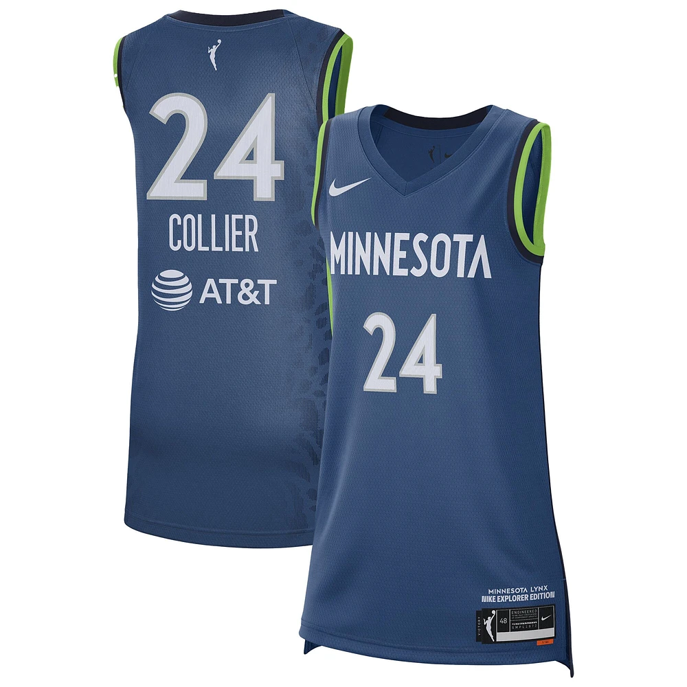Maillot Nike Napheesa Collier bleu pour femme, édition Victory Swingman, Minnesota Lynx