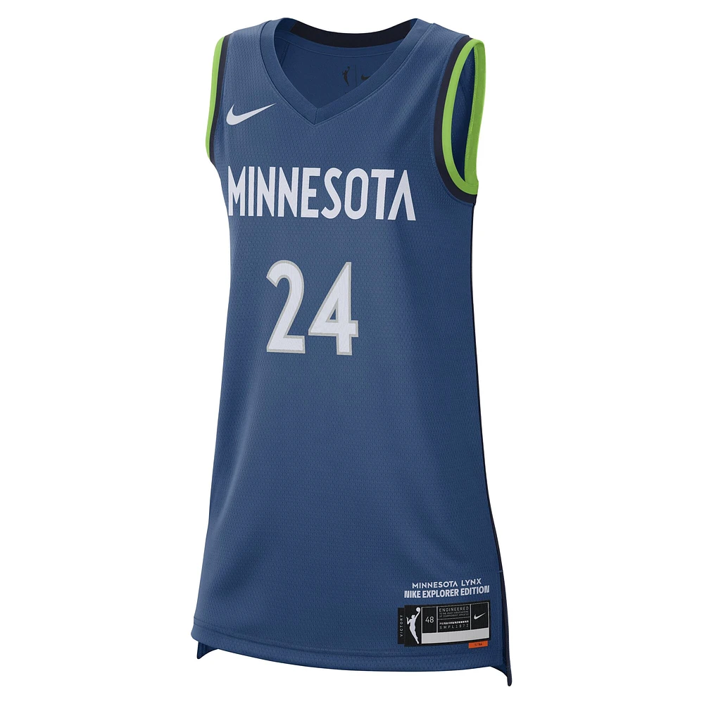 Maillot Nike Napheesa Collier bleu pour femme, édition Victory Swingman, Minnesota Lynx