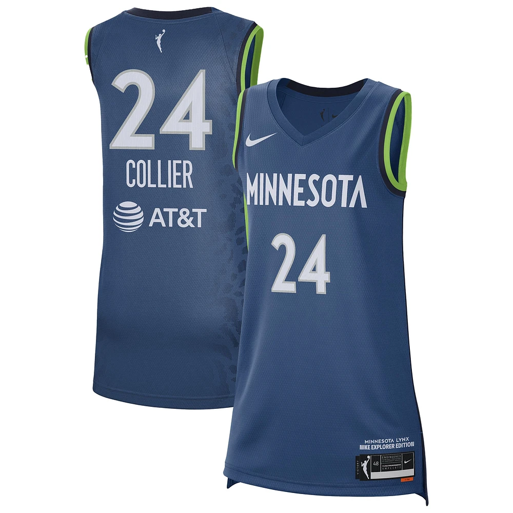 Maillot Nike Napheesa Collier bleu pour femme, édition Victory Swingman, Minnesota Lynx