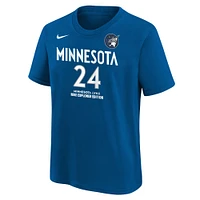 Youth Nike Napheesa Collier Blue Minnesota Lynx Explorer Edition Name & Number T-Shirt
