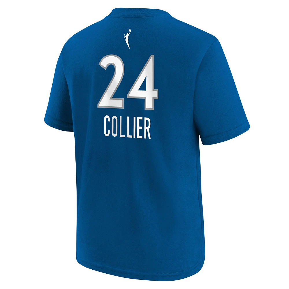 Youth Nike Napheesa Collier Blue Minnesota Lynx Explorer Edition Name & Number T-Shirt