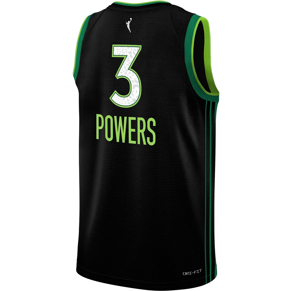 Youth Nike Aerial Powers Black Minnesota Lynx 2023 Rebel Edition Victory Player Jersey