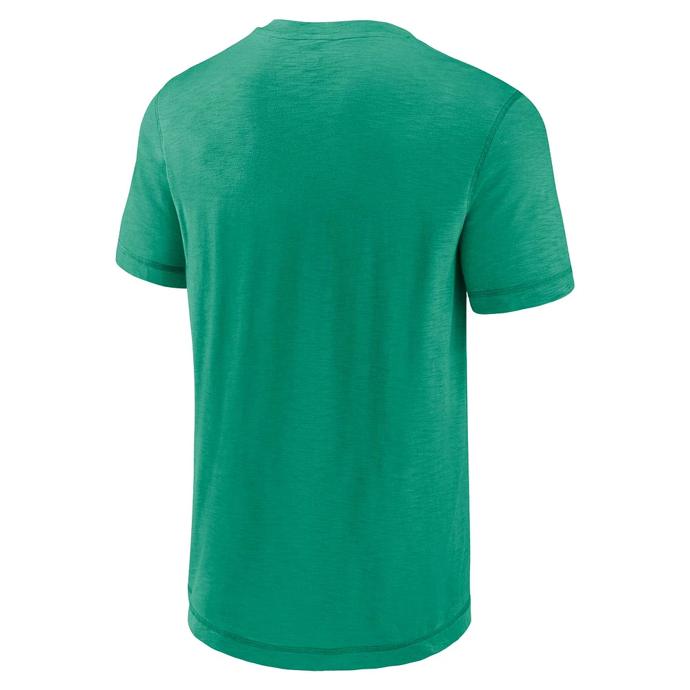 T-shirt vert Fanatics pour hommes Minnesota North Stars Elusive Slub