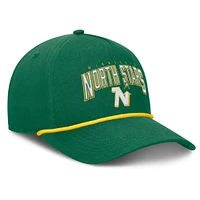 Men's Fanatics Kelly Green Minnesota North Stars Decades Collection A-Frame Rope Adjustable Hat