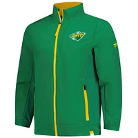 Men's Fanatics Kelly Green Minnesota North Stars Woven Rink Full-Zip Jacket