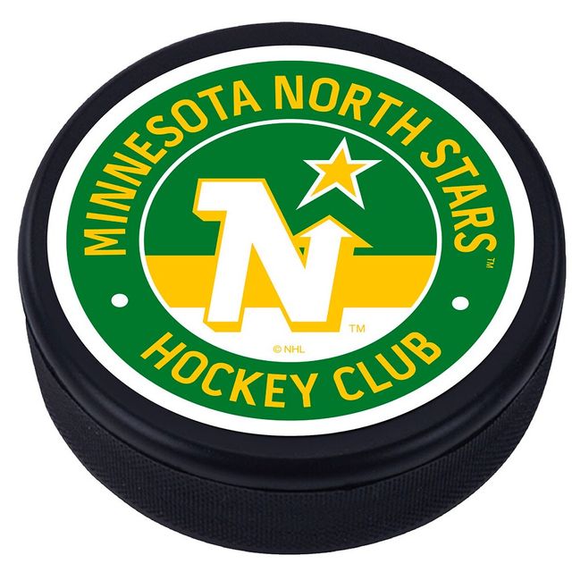 Minnesota North Stars - Rondelle de hockey texturée classique vintage