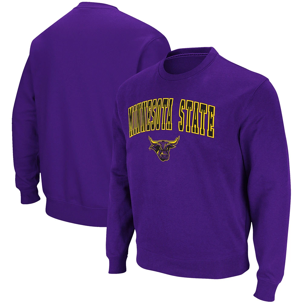 Colosseum Purple Minnesota State University Mankato Arch & Logo Sweat-shirt à capuche pour homme