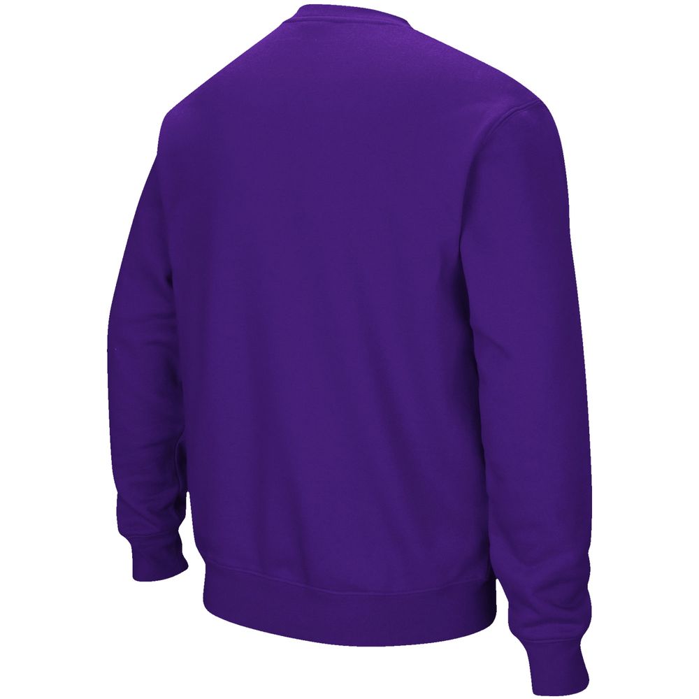 Men's Colosseum Purple Minnesota State University Mankato Arch & Logo Pullover Sweatshirt