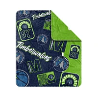 Couverture tissée Dream Weave 50" x 60" des Timberwolves du Minnesota