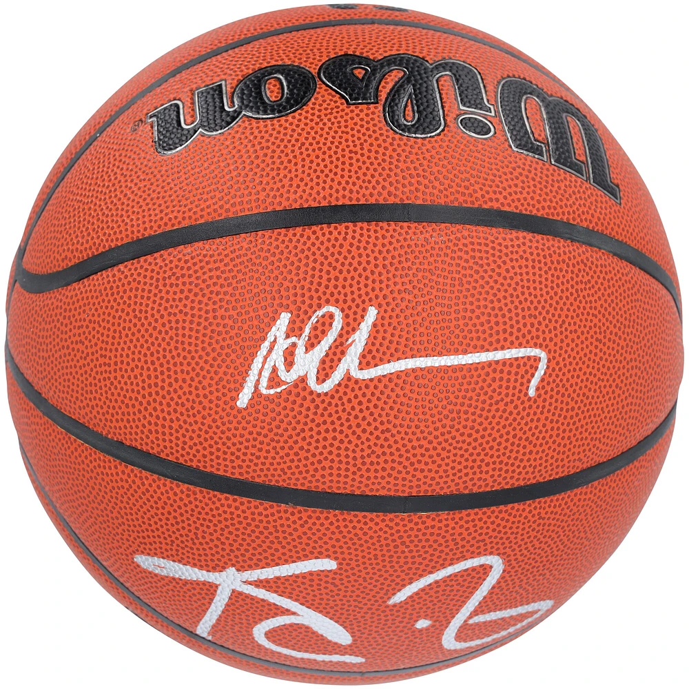 Anthony Edwards & Kevin Garnett Minnesota Timberwolves Autographed Wilson Authentic Series Indoor/Outdoor Basketball