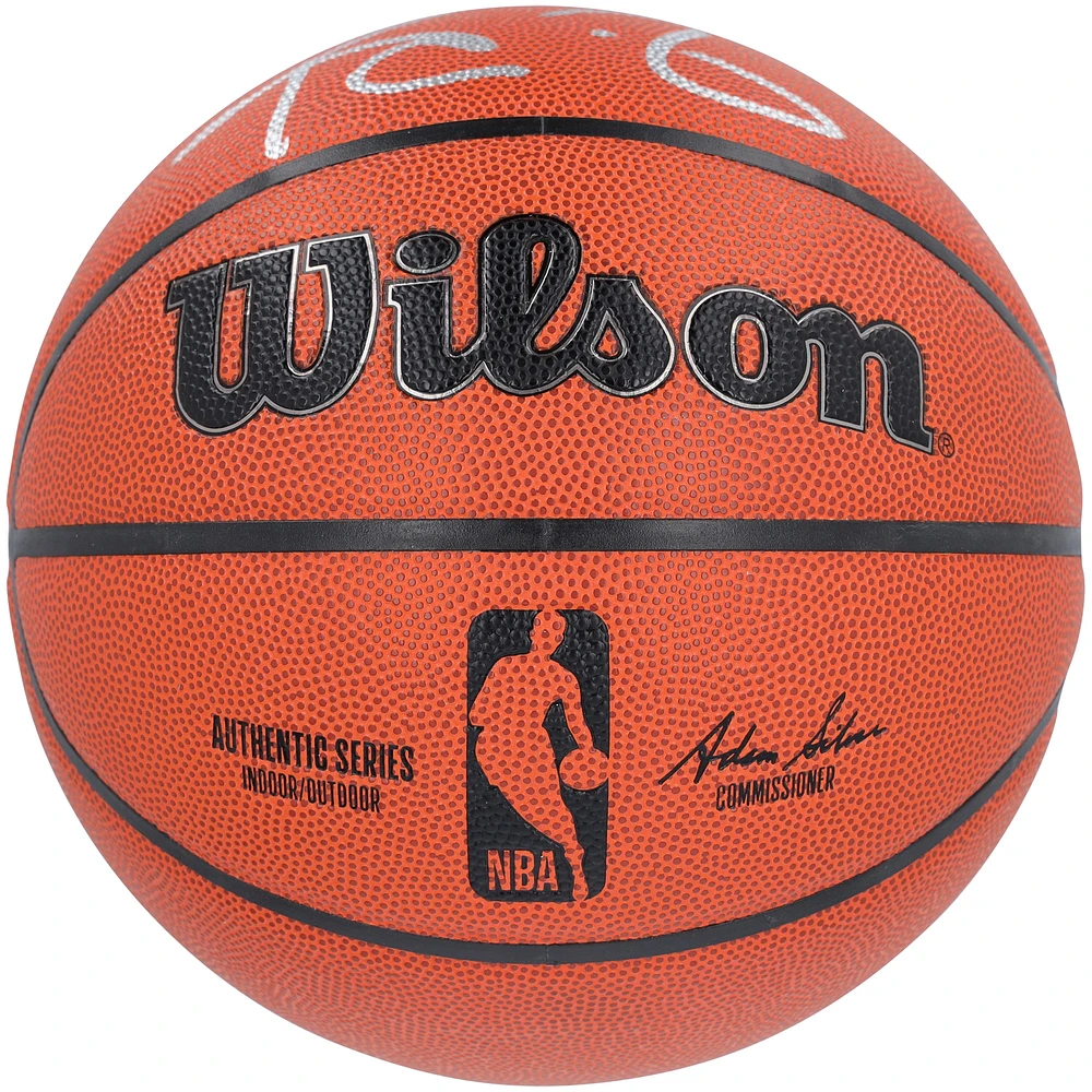 Anthony Edwards & Kevin Garnett Minnesota Timberwolves Autographed Wilson Authentic Series Indoor/Outdoor Basketball