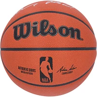 Anthony Edwards & Rob Dillingham Minnesota Timberwolves Autographed Wilson Authentic Series Indoor/Outdoor Basketball