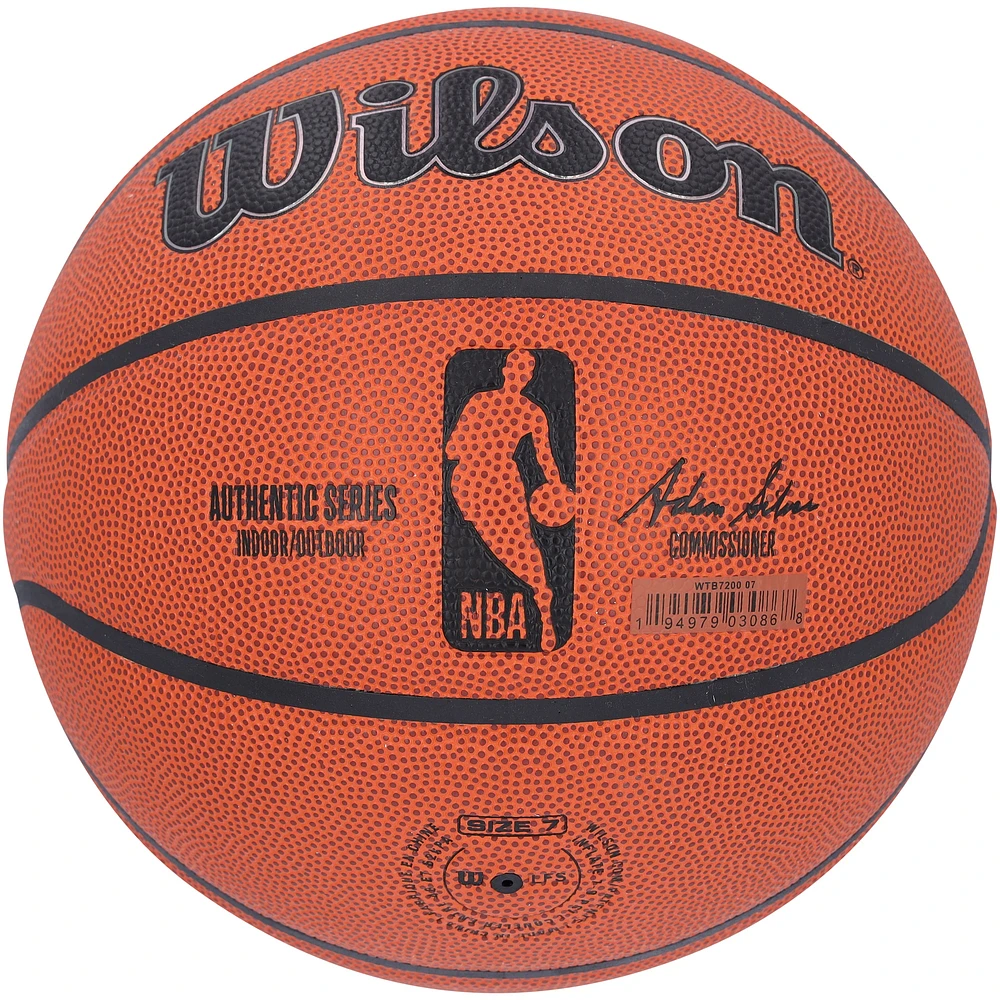 Anthony Edwards & Rob Dillingham Minnesota Timberwolves Autographed Wilson Authentic Series Indoor/Outdoor Basketball