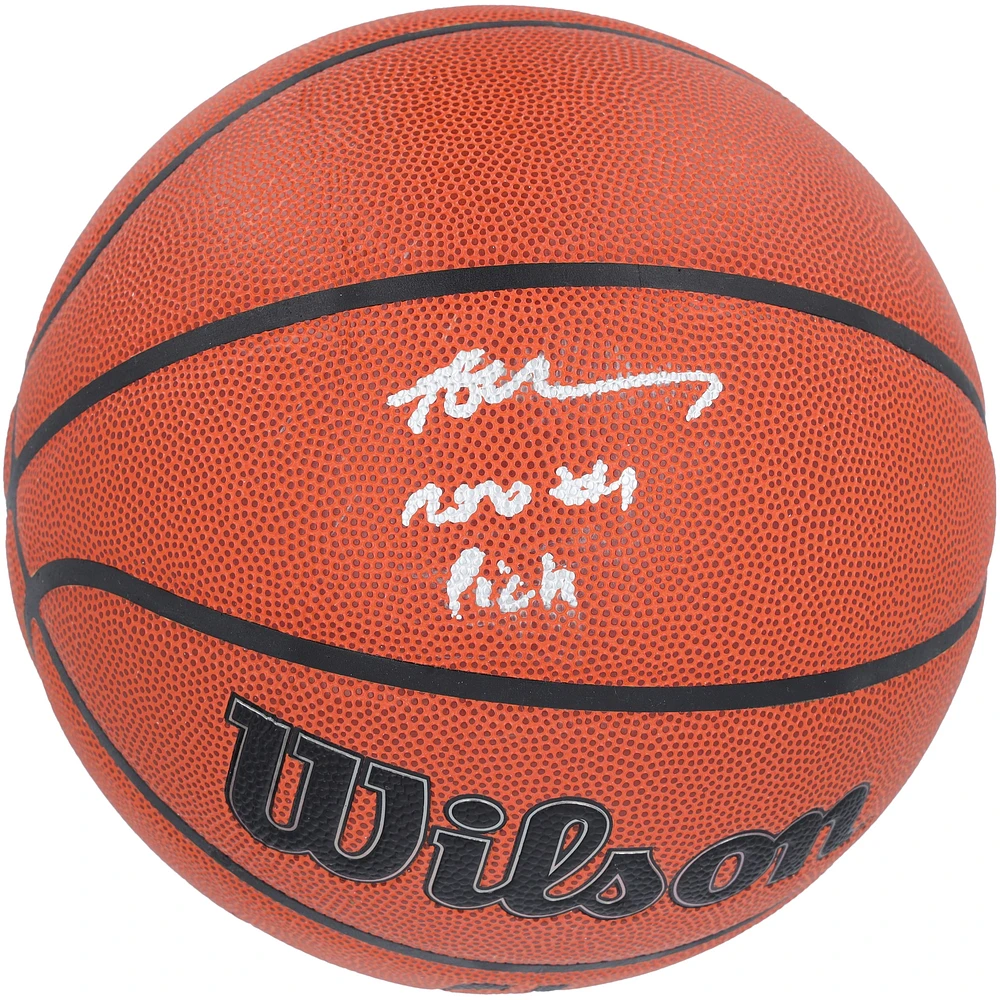 Anthony Edwards Minnesota Timberwolves Autographed Wilson Official Game Basketball with "2020 #1 Pick" Inscription