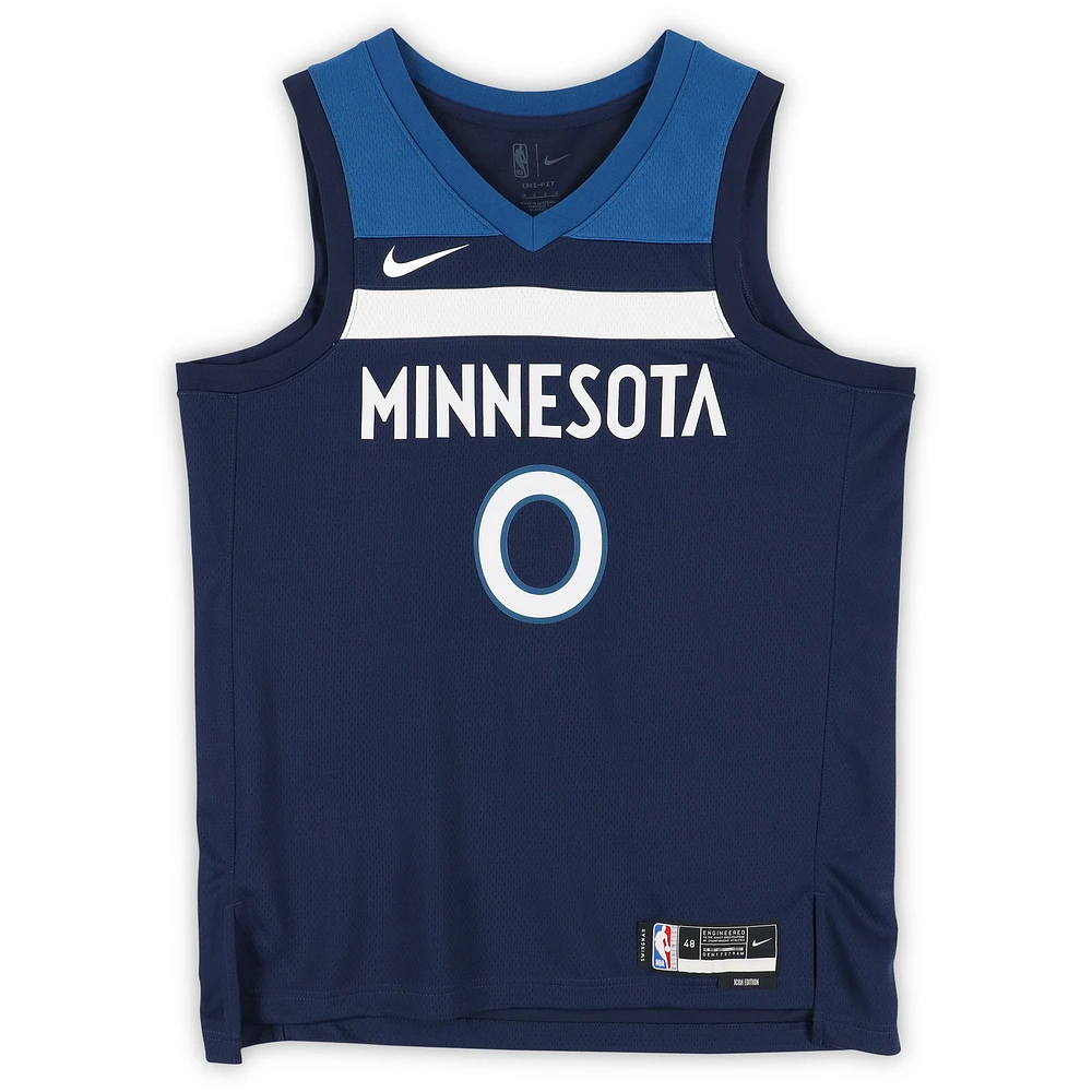 Donte DiVincenzo Minnesota Timberwolves Autographed Navy Nike Icon Edition Swingman Jersey with "Big Ragu" Inscription