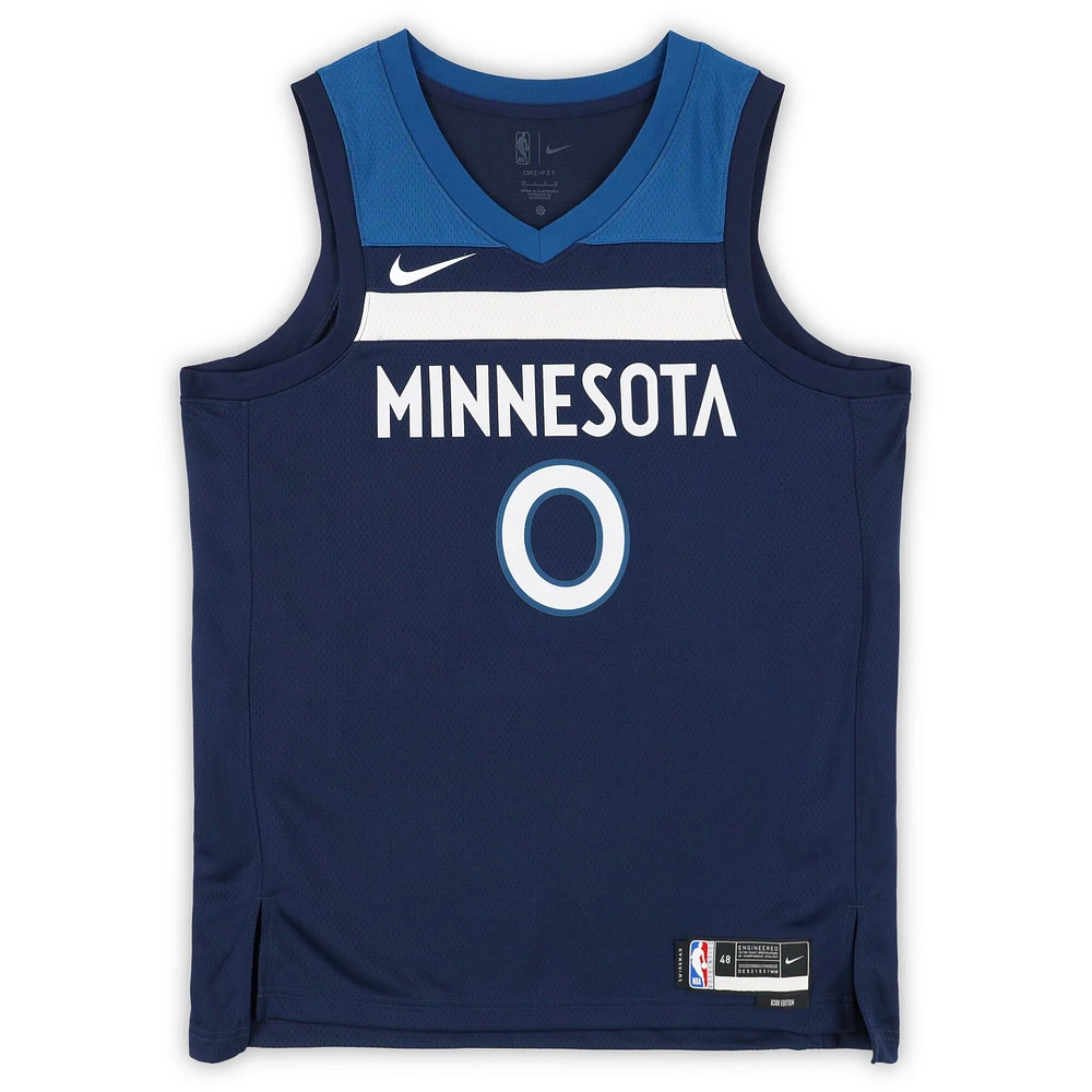 Donte DiVincenzo Minnesota Timberwolves Autographed Navy Nike Icon Edition Swingman Jersey