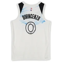 Donte DiVincenzo Minnesota Timberwolves Autographed White Nike 2024-25 City Edition Swingman Jersey with "Big Ragu" & "Can't Knock the Hustle" Inscriptions - Limited Edition #10/10