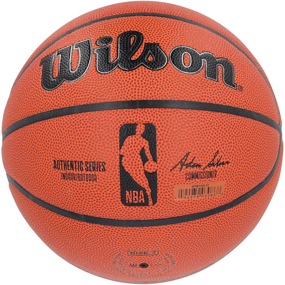 Donte DiVincenzo Minnesota Timberwolves Autographed Wilson Authentic Series Indoor/Outdoor Basketball with "Can't Knock the Hustle" Inscription