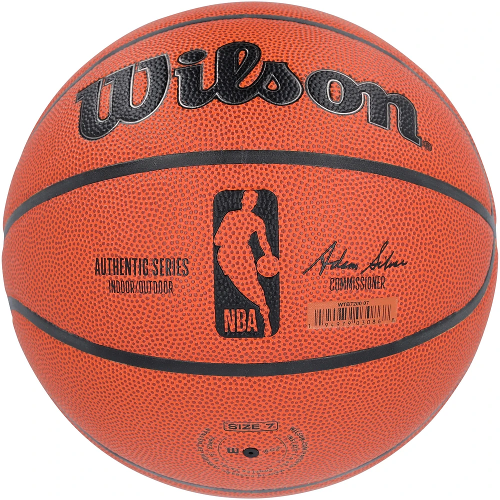 Donte DiVincenzo Minnesota Timberwolves Autographed Wilson Authentic Series Indoor/Outdoor Basketball
