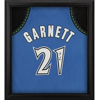 Kevin Garnett Blue Minnesota Timberwolves Autographed Framed Mitchell & Ness 2003-04 Authentic Jersey Shadowbox