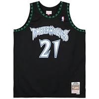 Kevin Garnett Minnesota Timberwolves Autographed Black 1996-97 Mitchell and Ness Swingman Jersey