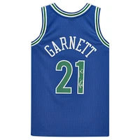 Kevin Garnett Minnesota Timberwolves Autographed Blue Mitchell and Ness 1995 Hardwood Classic Swingman Jersey