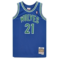 Kevin Garnett Minnesota Timberwolves Autographed Blue Mitchell and Ness 1995 Hardwood Classic Swingman Jersey