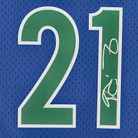 Kevin Garnett Minnesota Timberwolves Autographed Blue Mitchell and Ness 1995 Hardwood Classic Swingman Jersey