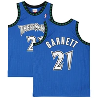 Kevin Garnett Minnesota Timberwolves Autographed Blue Mitchell & Ness 2002-03 Swingman Jersey 