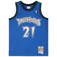 Kevin Garnett Minnesota Timberwolves Autographed Blue Mitchell & Ness 2002-03 Swingman Jersey 